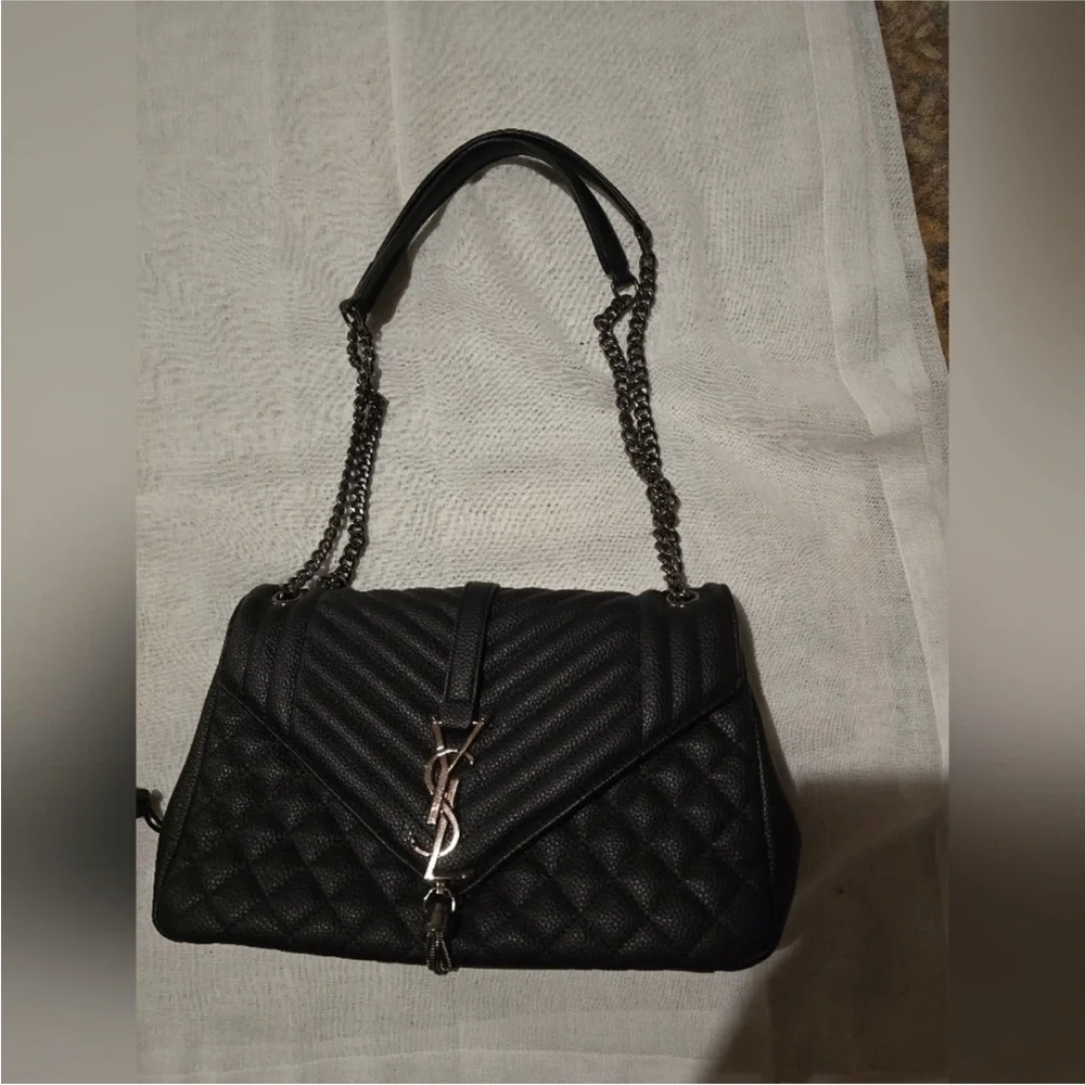 YSL 1:1 Black Quilted Leather bag - Picture 2 of 10